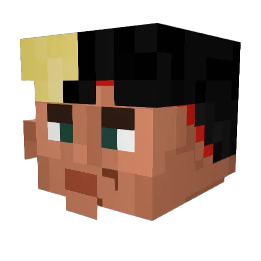 _xXChunkyBagXx_ Minecraft avatar head, 3D render