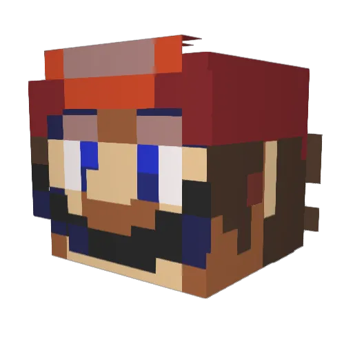 _xXDaveXx_ Minecraft avatar head, 3D render