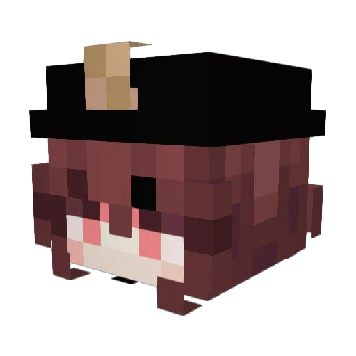 _xXHuTaoXx_ Minecraft avatar head, 3D render