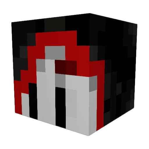 _xXSkullXx_ Minecraft avatar head, 3D render