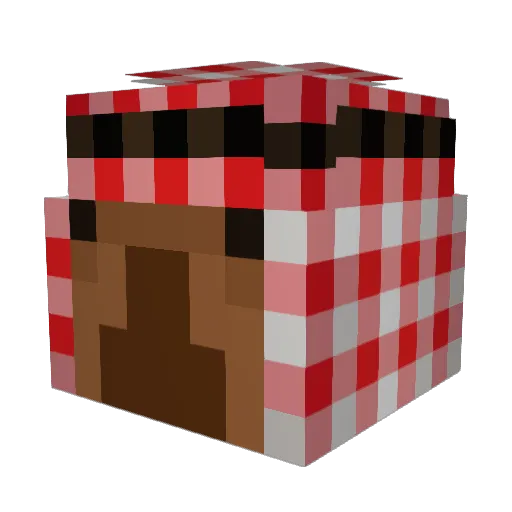 _xXbarteqXx_ Minecraft avatar head, 3D render