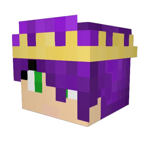 _x_rey_ Minecraft avatar head, 3D render