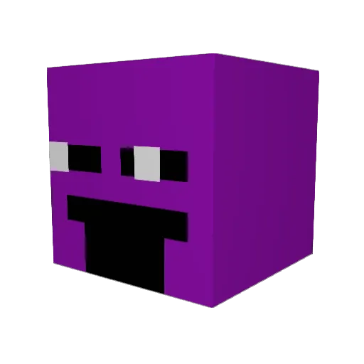 _xan Minecraft avatar head, 3D render