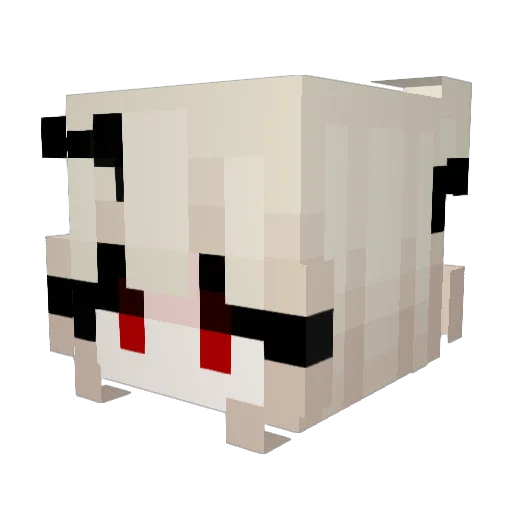 _xelas_ Minecraft avatar head, 3D render