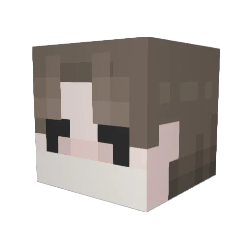 _xian_meng Minecraft avatar head, 3D render