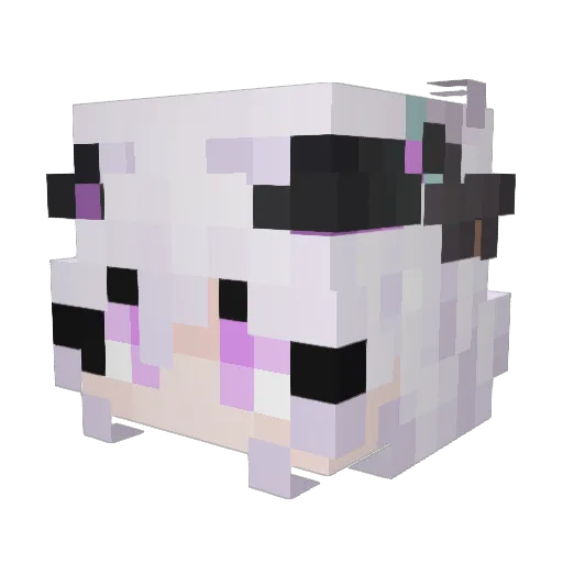 _xinvi_ Minecraft avatar head, 3D render