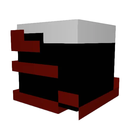 _xkiet Minecraft avatar head, 3D render