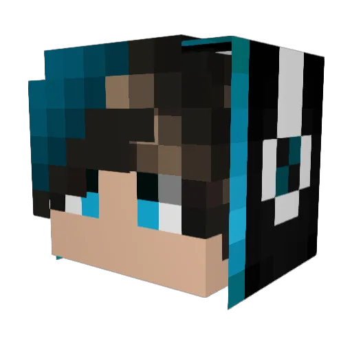 _xuan_lv_ Minecraft avatar head, 3D render