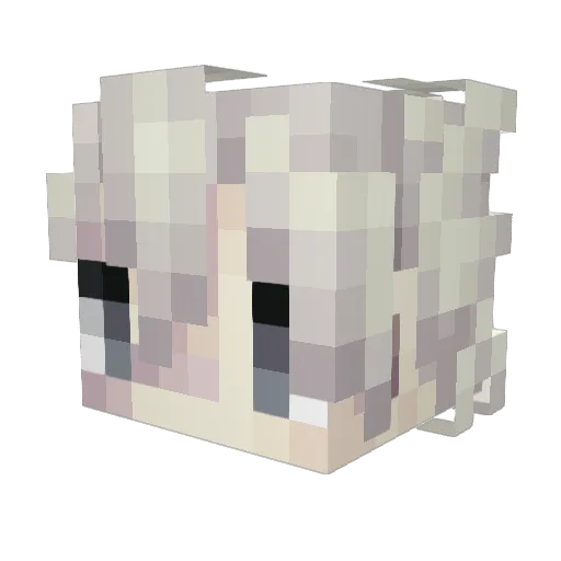 _xxxxv Minecraft avatar head, 3D render