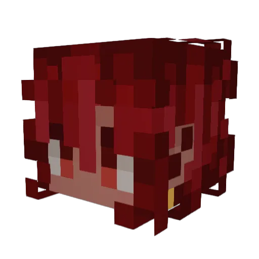 _y4mat0 Minecraft avatar head, 3D render