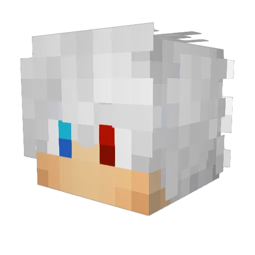 _yFamilly_ Minecraft avatar head, 3D render