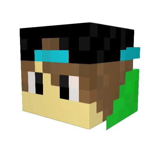 _yIsaacTM Minecraft avatar head, 3D render