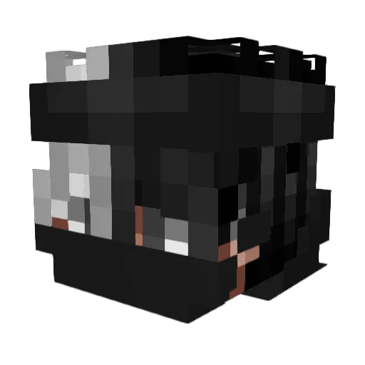 _yPrincez_ Minecraft avatar head, 3D render