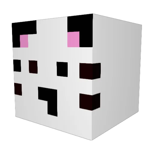 _yelsel Minecraft avatar head, 3D render