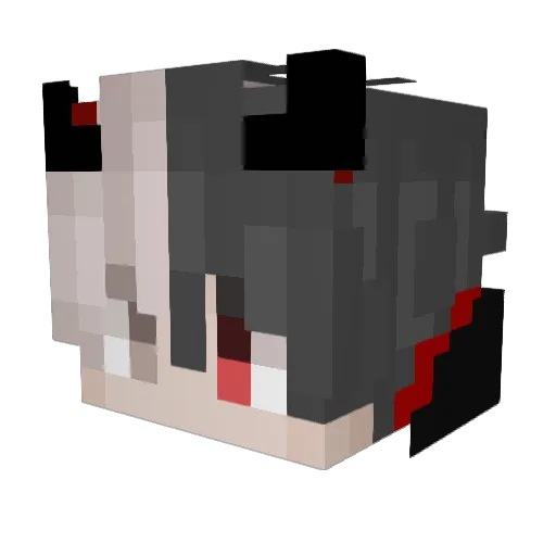 _yenn Minecraft avatar head, 3D render