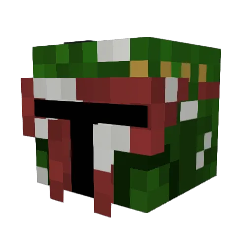 _yololama_ Minecraft avatar head, 3D render