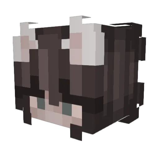 _yui730 Minecraft avatar head, 3D render