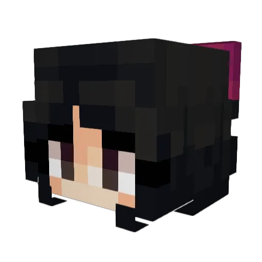 _yukika Minecraft avatar head, 3D render