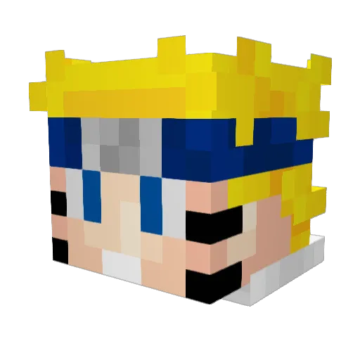 _yurik Minecraft avatar head, 3D render