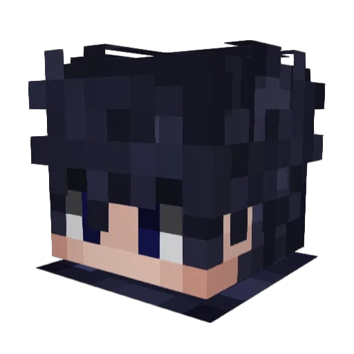 _yutyrannus Minecraft avatar head, 3D render