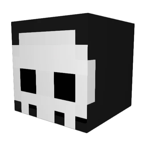 _yuuc Minecraft avatar head, 3D render