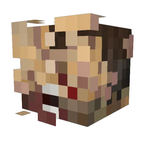 _yuuk Minecraft avatar head, 3D render