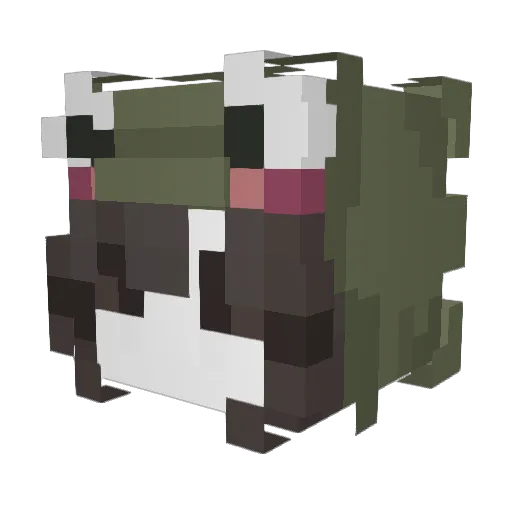 _yuve Minecraft avatar head, 3D render