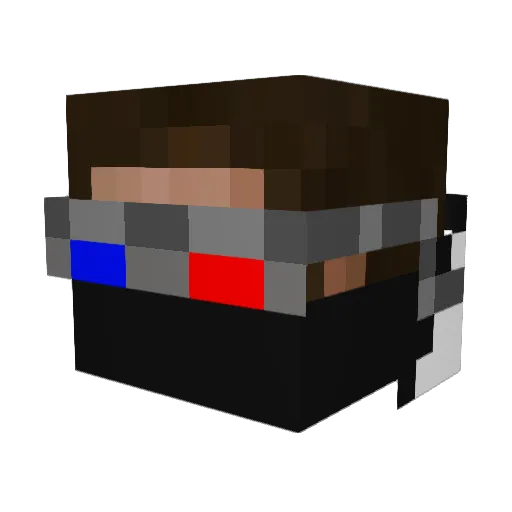 _z0_best_ Minecraft avatar head, 3D render