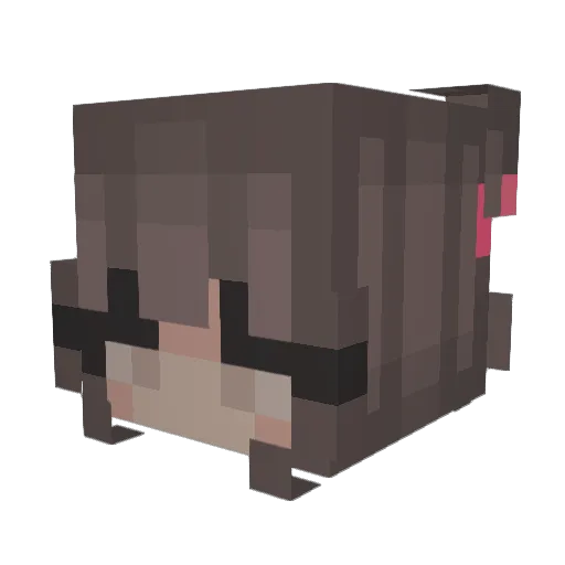 _z47malpa_ Minecraft avatar head, 3D render