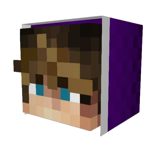 _zBen Minecraft avatar head, 3D render