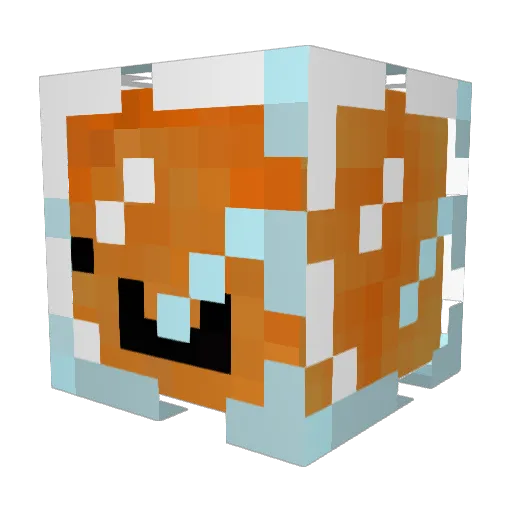 _zBxunce Minecraft avatar head, 3D render