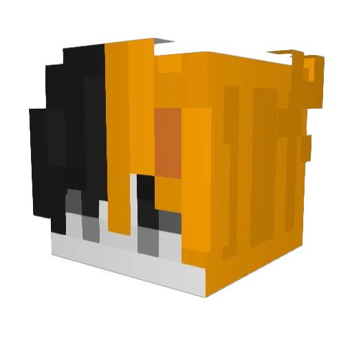 _zComboBr_ Minecraft avatar head, 3D render