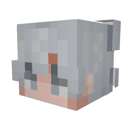 _zM4ko Minecraft avatar head, 3D render