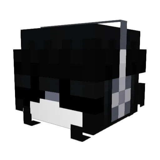 _zWeepy Minecraft avatar head, 3D render
