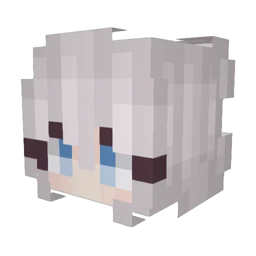 _z_ix Minecraft avatar head, 3D render