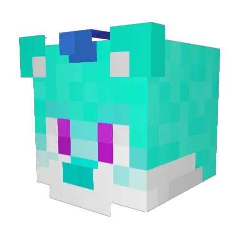 _zachery Minecraft avatar head, 3D render