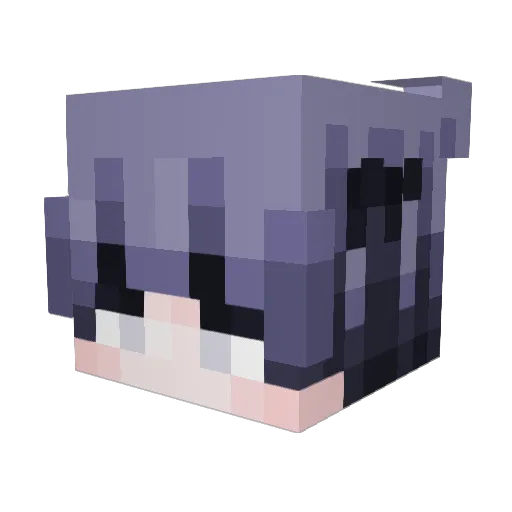 _zetta1 Minecraft avatar head, 3D render
