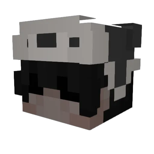 _zku Minecraft avatar head, 3D render