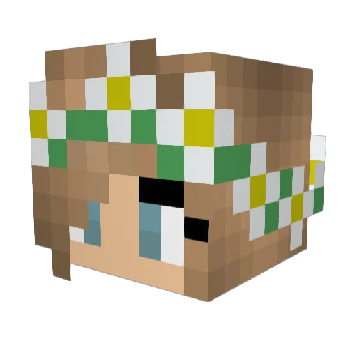 _zuzix_227 Minecraft avatar head, 3D render