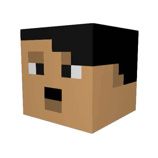 _zxcv007 Minecraft avatar head, 3D render