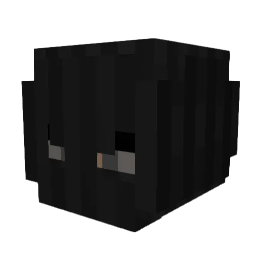 a004 Minecraft avatar head, 3D render