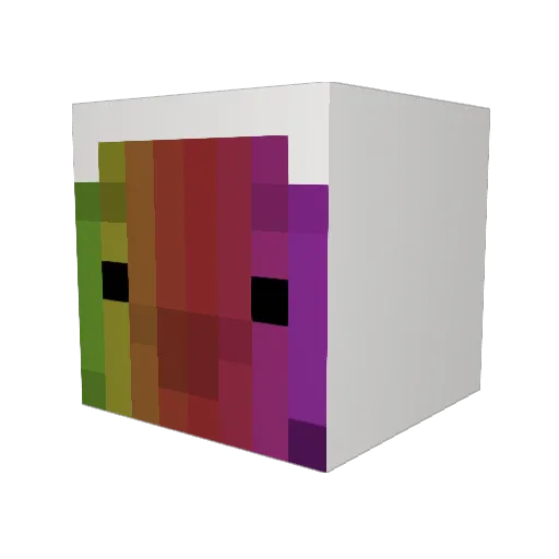 a033230129 Minecraft avatar head, 3D render
