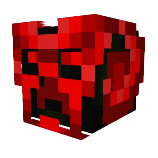 a081002 Minecraft avatar head, 3D render