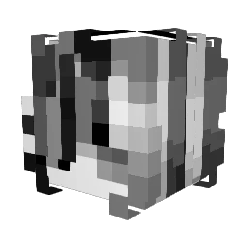 a0minee Minecraft avatar head, 3D render