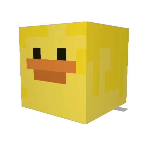 a11nutty Minecraft avatar head, 3D render
