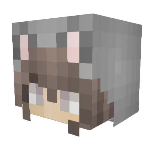 a137842945 Minecraft avatar head, 3D render