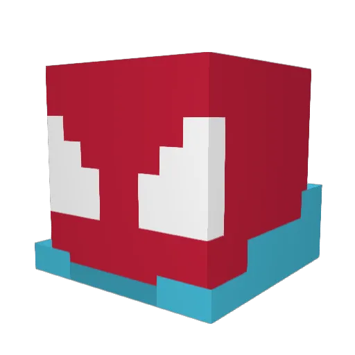 a1anwrld_ Minecraft avatar head, 3D render