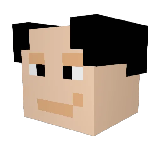 a1b2c3241 Minecraft avatar head, 3D render