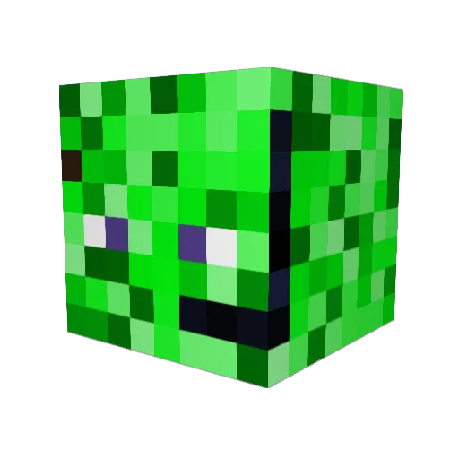 a1d0n07 Minecraft avatar head, 3D render