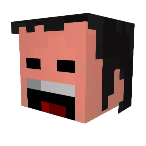 a1denMT Minecraft avatar head, 3D render